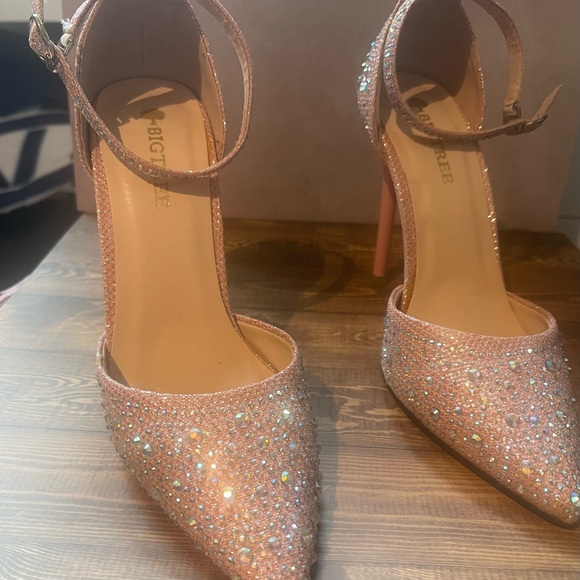 Pink Rhinestone Heels - Picture 5 of 6